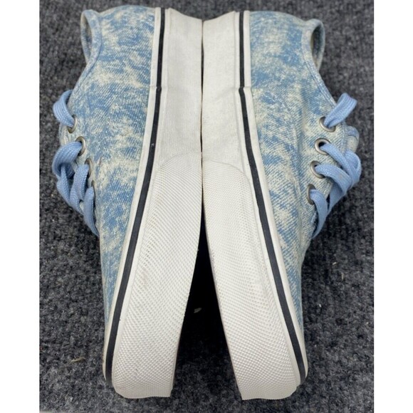 VANS Shoes Women Size 7 AUTHENTIC Denim Winter Sky Blue Canvas Low Sneaker - Picture 11 of 15